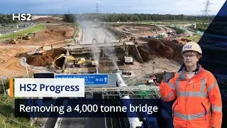 How HS2 removed a 4,000 tonne, two-span bridge