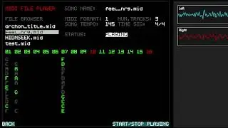 SMF (Standard MIDI File) player in MDT, work in progress