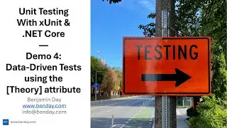 Data-driven Unit Tests in xUnit with the [Theory] Attribute