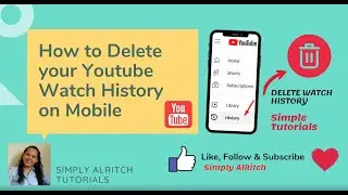 How to Delete your Youtube Watch History on Mobile #youtubetutorials #watchhistory #simpletutorials