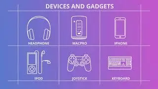Hardware And Devices   Outline Icons After Effects Template