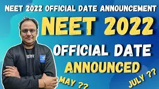 NEET 2022 Official Date Announced | NEET 2022 DATE | NEET 2022 Latest News | SS Chemistry Universe |