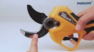 anti-cut function on PRU40 cordless electric pruning shear #swansoftpruner#electricpruningshears