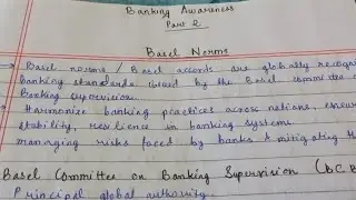 📚 Master Banking Awareness in 15 Days! Part 2: Basel Norms – A must for all Banking Aspirants✍️
