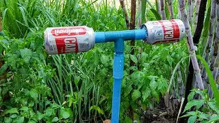 Amazing idea how to make water sprinkler from PVC pipe 