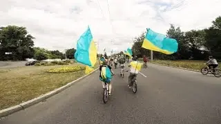 Велопробег в День флага Украины.