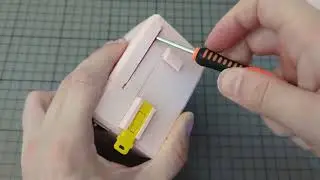 Disassembly (door): Enclosure for Raspberry Pi 4 Model B and UPS HAT (B) by waveshare