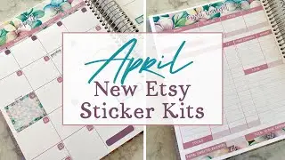 April New Sticker Releases | Planner & Budget Stickers | Kaycee Leigh Design Etsy Sticker Shop