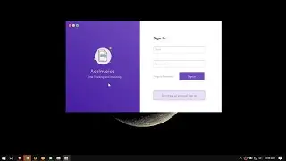 javafx ui - aceinvoice login and sign up ui