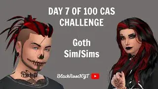 Day 7 of 100 CAS Challenge   Goth   Sims 4