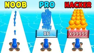 NOOB vs PRO vs HACKER - Mob Control #games #simulator