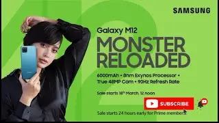 48MP ക്യാമറയിൽ Samsung Galaxy M12 പുറത്തിറക്കി | Specifications and Features | Price