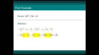 Factoring