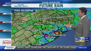 Rainy weather expected on Thursday, to last through Labor Day weekend