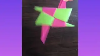 How to make a ninja star.