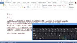 Word 2013 - Aula 06 - Trabalhando com Fontes II