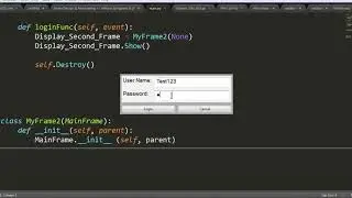Sample Login wxPython GUI
