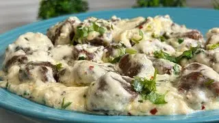 New Mutton Recipe| Zabardast Creamy Sauce Wali Mutton Boti Fry!! | Creamy n Cheesy Mutton Boti fry!