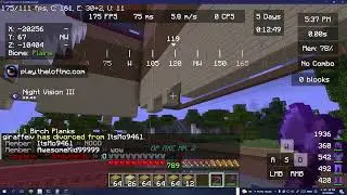 [MOSTLY UNEDITED] Breaking (Old) Inner Tower Walls to Expand My Tower in Minecraft! [PART 2] (1.16)