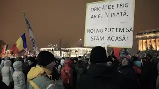 Protestul de la -8º / Piața Victoriei / 11 februarie 2017