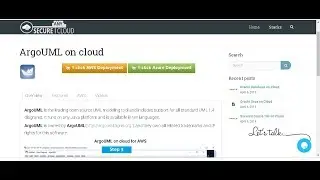 1  Click Ready Secured ArgoUML on Windows 2016 Deploy on Azure , AWS and Google Cloud Platform.