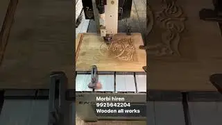 #youtubeshorts #woodworking #cnc #लकड़ी में सेराउंड डिज़ाइन कैसे बनती हैं 👌🏻wooden high speed cnc