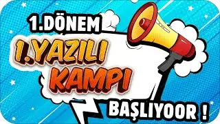 9. Sınıf 1. Dönem 1. Yazılı Kampı BAŞLIYOOOR! 📢
