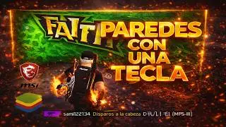 ✅COMO PONER PARED AGACHADO CON UNA TECLA Bluestacks 5 free fire💻