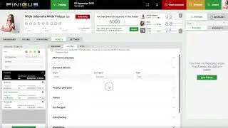 How to add my project to the PINIGUS exchange listing?
