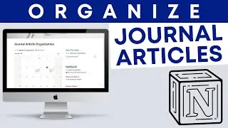How to Organize Research Articles Using Notion | Maintain your journal articles to read
