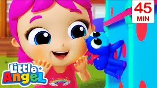 Itsy Bitsy Spider (Girls Version) | Little Angel & Cocomelon Nursery Rhymes