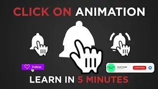 Click Effect Animation Tutorial | After Effects 2021 | Cursor Click On Animation   Free Download