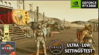 STARFIELD : RTX 3060 12 GB + Ryzen 5700X : ALL SETTINGS TEST