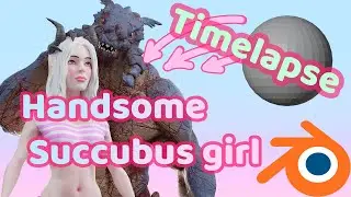 How to Create an Anime Character in Blender | Complete Guide to Sculpting a Succubus Girl in 3D
