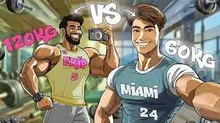 J'affronte un mec de 120Kg en musculation ! [60kg vs 120kg]