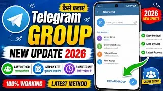 Telegram Group Kaise Banaye New Update 2026 | How To Create Telegram Group | Telegram Group Banaye 
