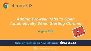 Adding Browser Tabs to Open Automatically When Starting Chrome