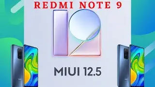 Miui 12.5.1 Globally released for Redmi note 9 #miui12.5.1
