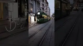 Вечерний трамвай в Софии...      