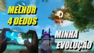 REALMENTE ESSE É O MELHOR HUD 4 DEDOS!!! + minha  evolução até chegar no HUD 4 DEDOS ❤