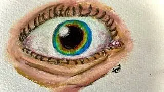 Satisfying 10 days eye drawing transition (each took 15 min!)