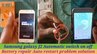 Samsung J2 Auto on of Problem Solution //J2 Battery repair hang logo auto restart Problem Solution