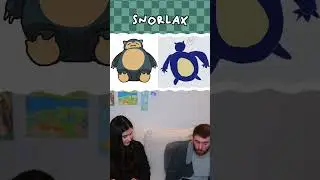 drawing snorlax from memory vs my boyfriend 😮‍💨 #pokemon