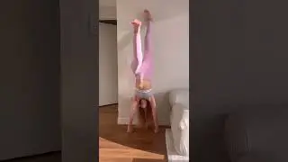 Yoga stretch handstand feet