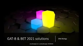 BET DBT JRF 2021 exam question solutions: DNA Biology