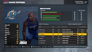 NBA 2K23: Washington Wizards 2001-02 classic team (PS5)