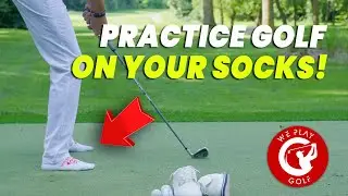 Improve Your Golf Balance: Practice GOLF on your SOCKS!