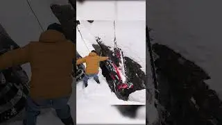Rescuing a Snowmobile That Fell Into a Crevasse 😳