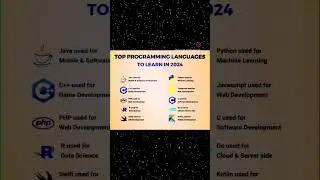 Top programming languages to learn in 2024.