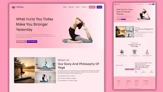 Build A Responsive Yoga website Design using HTML CSS and JavaScript